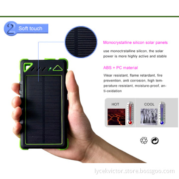 Dual USB Battery Charger Solar Power Bank